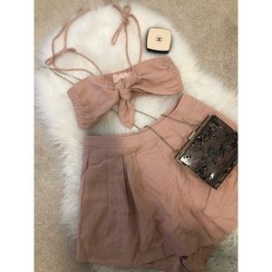 Blush 2 Piece Linen Set